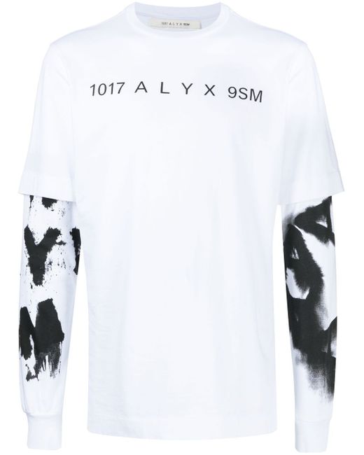 1017 Alyx 9Sm logo print long sleeve T-shirt