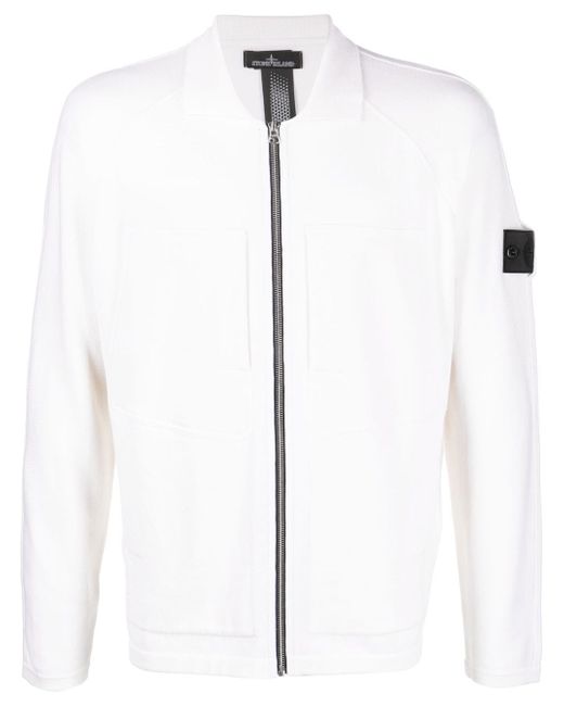 Stone Island Shadow Project logo-patch zipped jumper