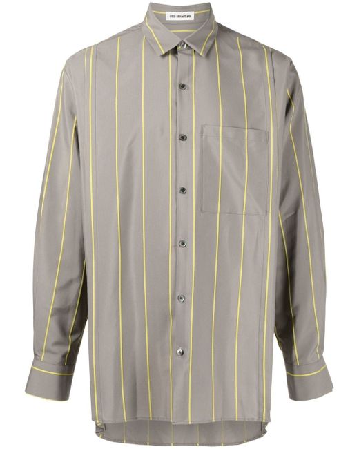Rito Structure striped button-down shirt
