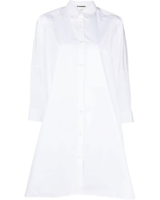 Jil Sander A-line shirt dress