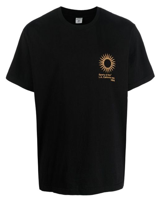 Sporty & Rich logo-print T-shirt