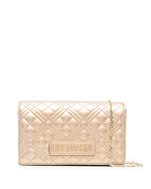 Love Moschino quilted-finish crossbody bag