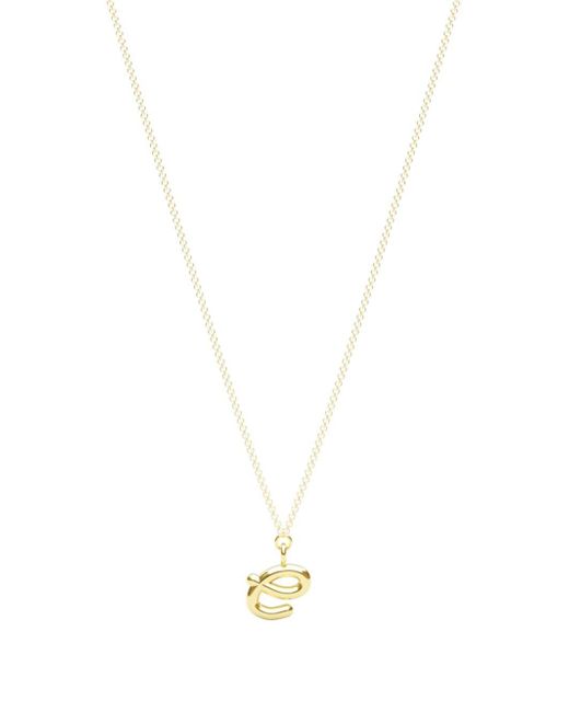 The Alkemistry 18kt yellow Love Letter E necklace