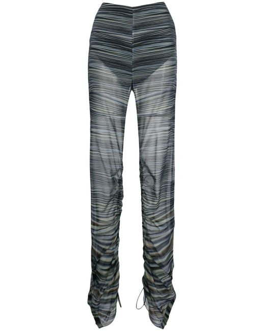 Dion Lee striped semi-sheer trousers