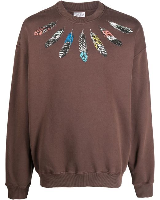 Marcelo Burlon County Of Milan feather-print sweatshirt