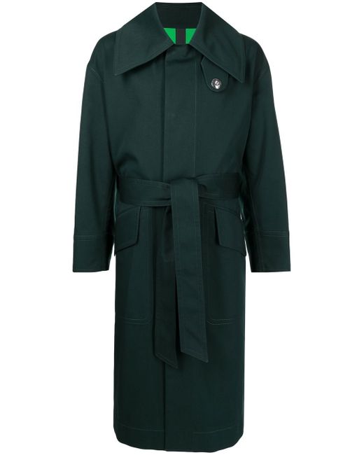 AMI Alexandre Mattiussi oversized belted trench coat