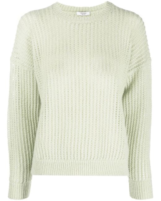 Peserico pointelle-knit jumper