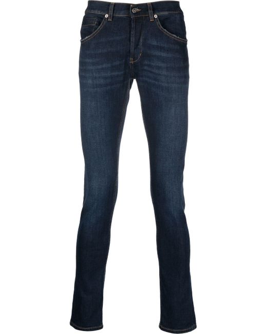Dondup logo-print skinny jeans