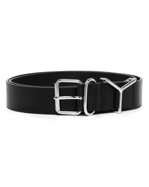 Y / Project buckle-fastening leather belt