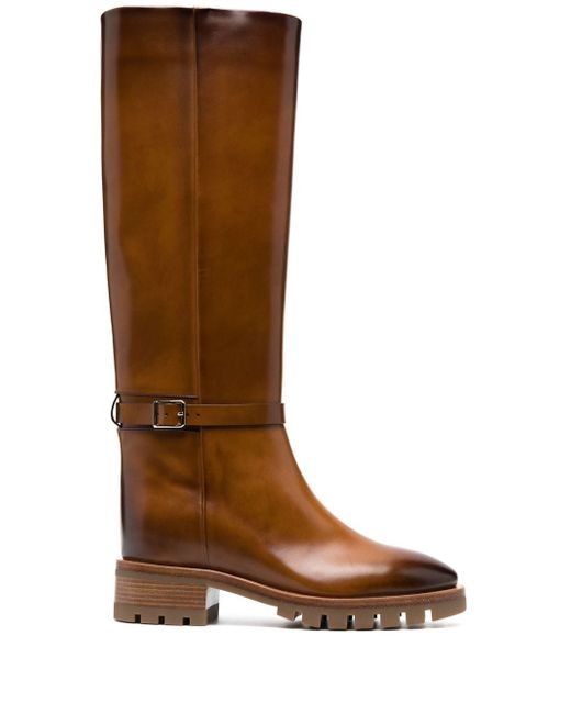 Santoni buckle-fastening chunky boots