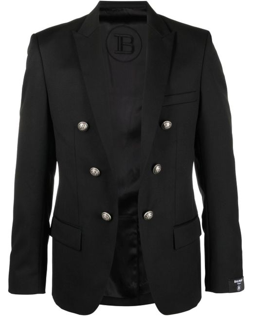 Balmain button-detailing slim blazer