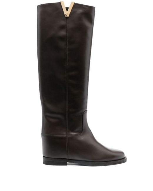 Via Roma 15 knee-length leather boots