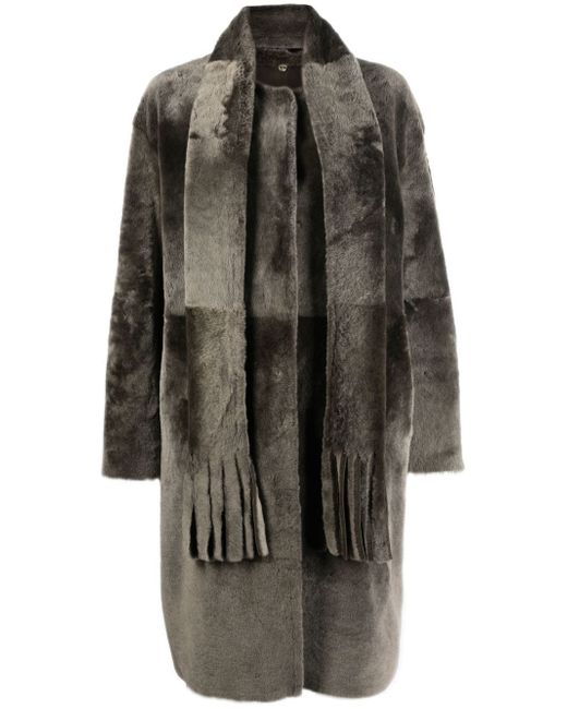 Manzoni 24 reversible lambskin coat