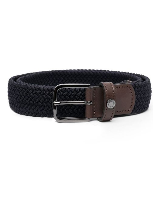 Paul & Shark woven-strap buckle belt