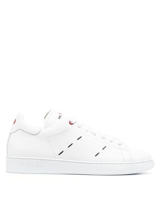 Kiton contrast-stitching low-top sneakers