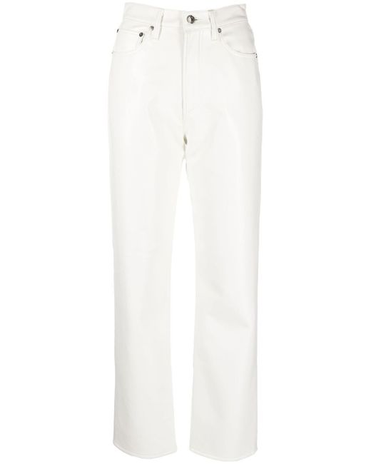 Agolde mid-rise straight-leg trousers