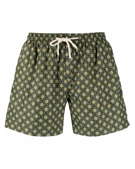 Peninsula Swimwear geometric-print drawstring-waist swim shorts