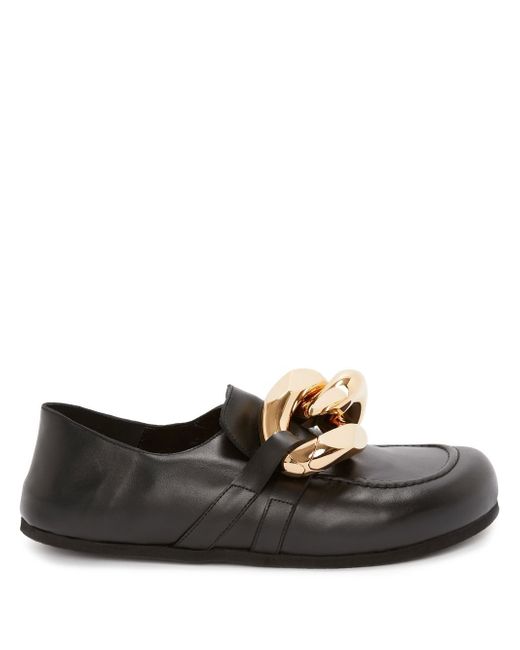 J.W.Anderson Chain leather loafers