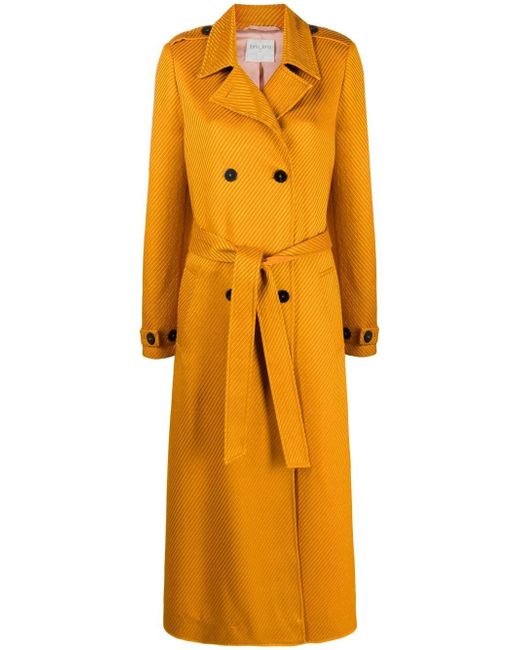 Forte-Forte double-breasted corduroy trench coat