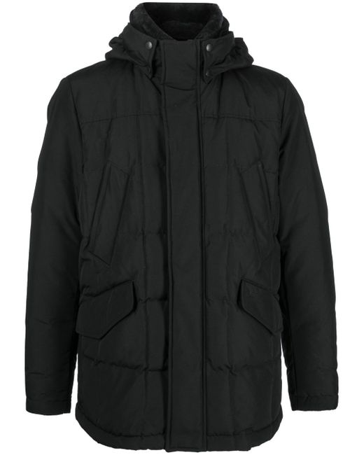 Woolrich hooded feather down coat
