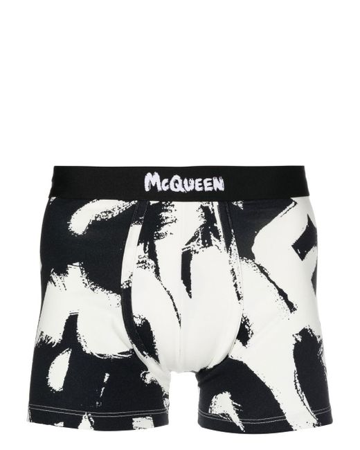 Alexander McQueen logo-print boxer shorts