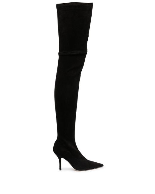 Paris Texas Mama 95mm over-the-knee suede boots
