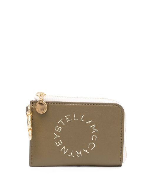Stella McCartney logo-print zip-fastening wallet