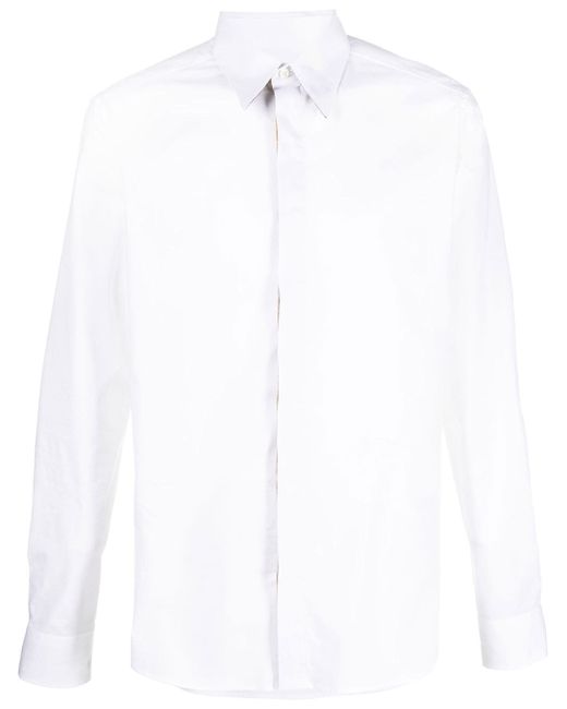 Roberto Cavalli long-sleeve stretch-cotton shirt
