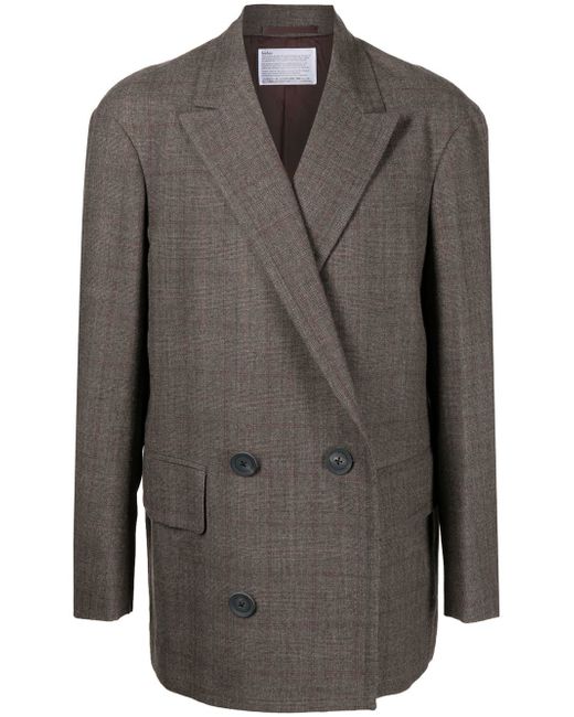 Kolor double-breasted wool-blend blazer