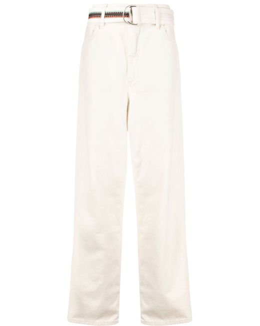 Marcelo Burlon County Of Milan Cross-embroidered belted trousers