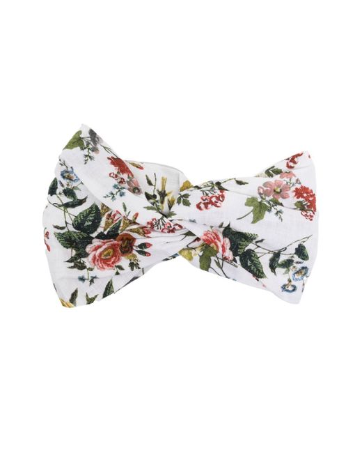 Erdem floral-print twist headband