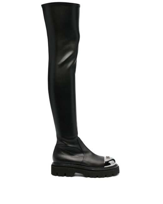 Casadei thigh-high fitted boots