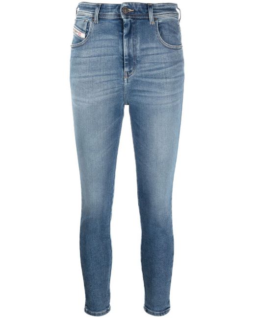 Diesel Slandy cropped skinny jeans