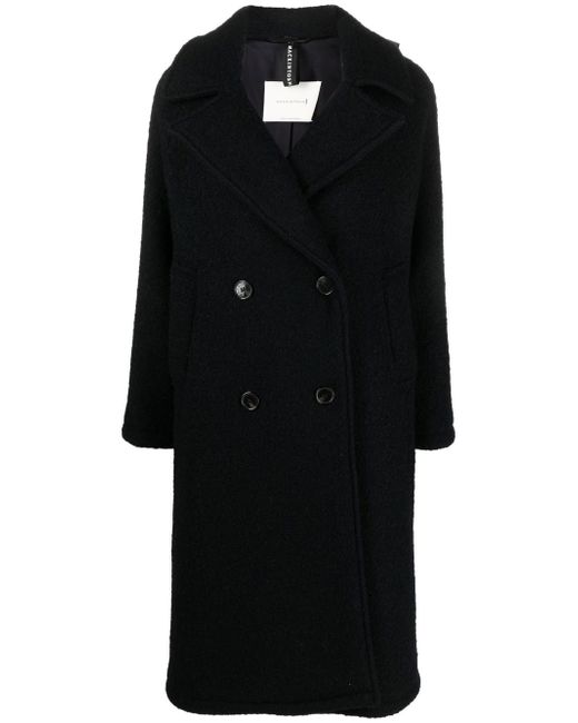 Mackintosh ROBINA Navy Virgin Wool Blend Double Breasted Coat