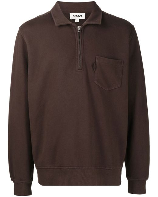 Ymc Sugden quarter-zip sweatshirt