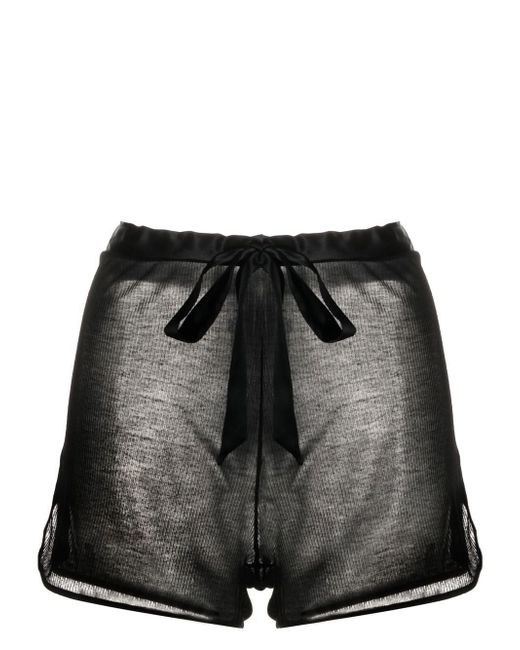 Kiki De Montparnasse Intime fine-ribbed shorts
