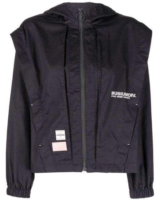 Musium Div. layered-effect hooded jacket