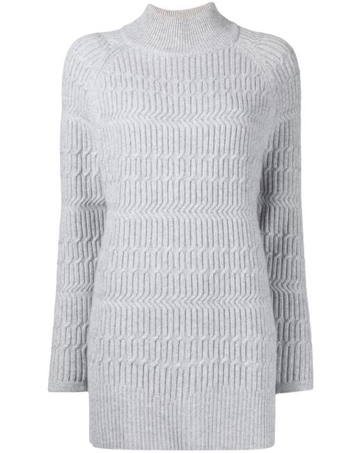 N.Peal cable-knit organic cashmere jumper