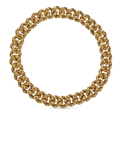Balenciaga Logo chain-link necklace
