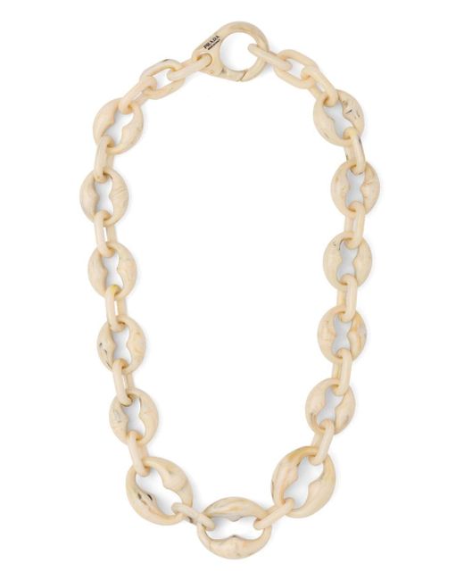 Prada Plexiglas chain necklace