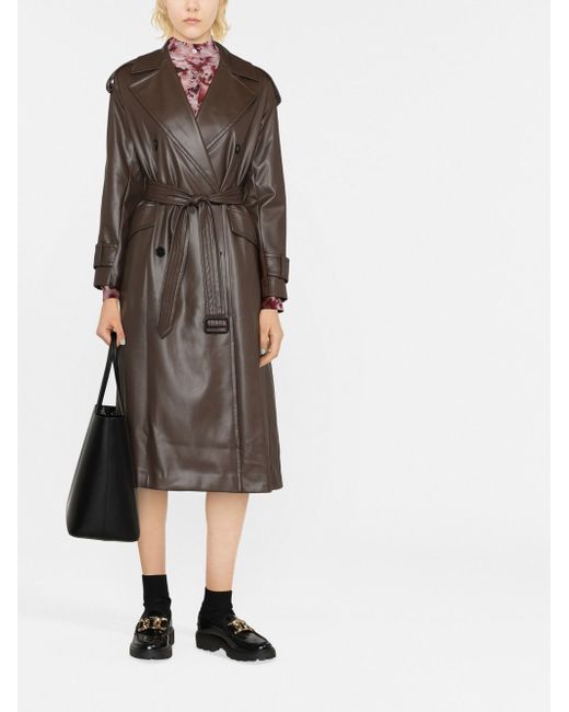 Blanca Vita belted double-breasted trench coat