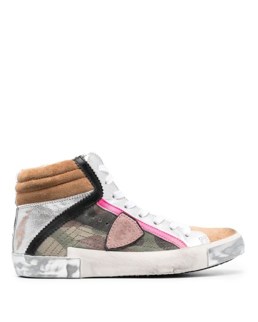 Philippe Model PRSX leather high-top sneakers