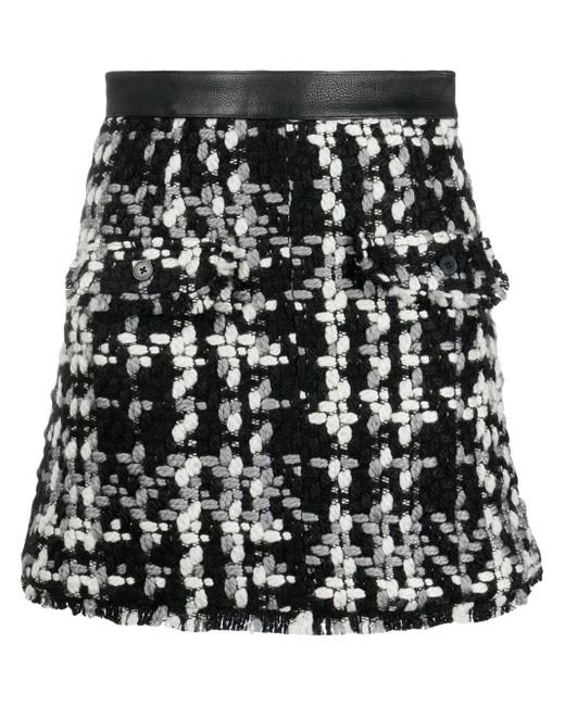 Remain high-waisted knitted skirt