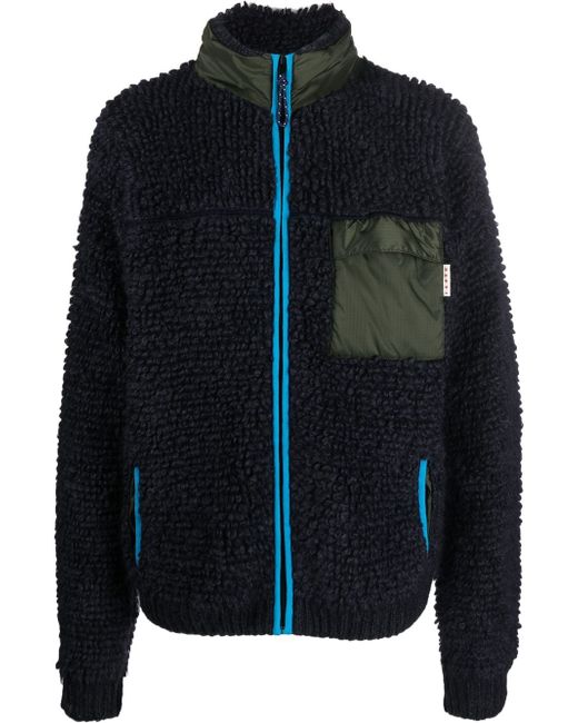 Marni knitted zip-up cardigan