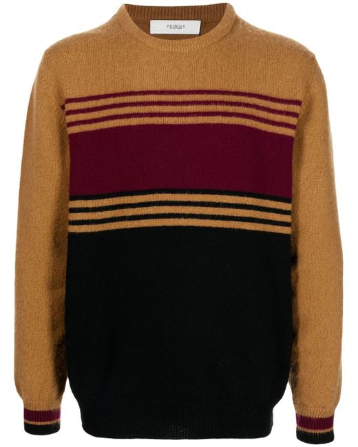 Pringle Of Scotland colour-block wool jumper
