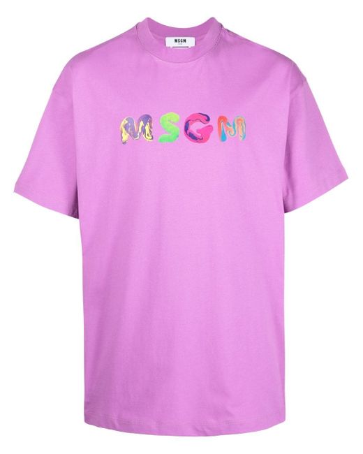Msgm logo print T-shirt
