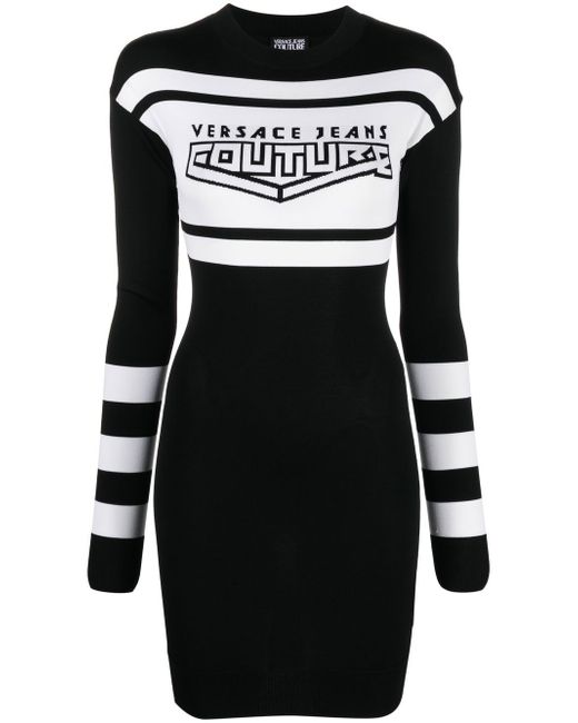 Versace Jeans Couture logo-print jersey dress