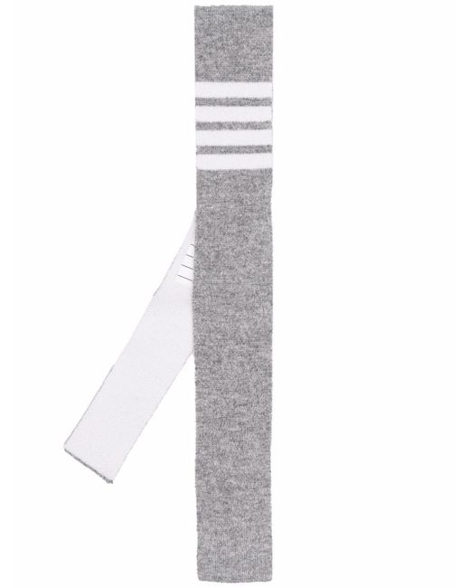 Thom Browne 4-Bar stripe cashmere tie
