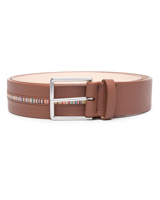 Paul Smith Artist-stripe leather belt
