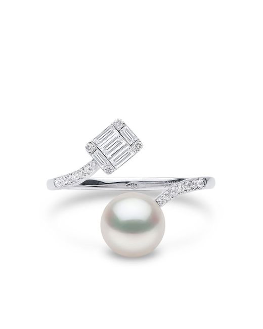 Yoko London 18kt white gold Starlight pearl and diamond ring